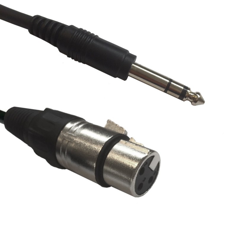 AC-XF-J6S/3 XLR female/6,3 Jack Stereo Accu Cable